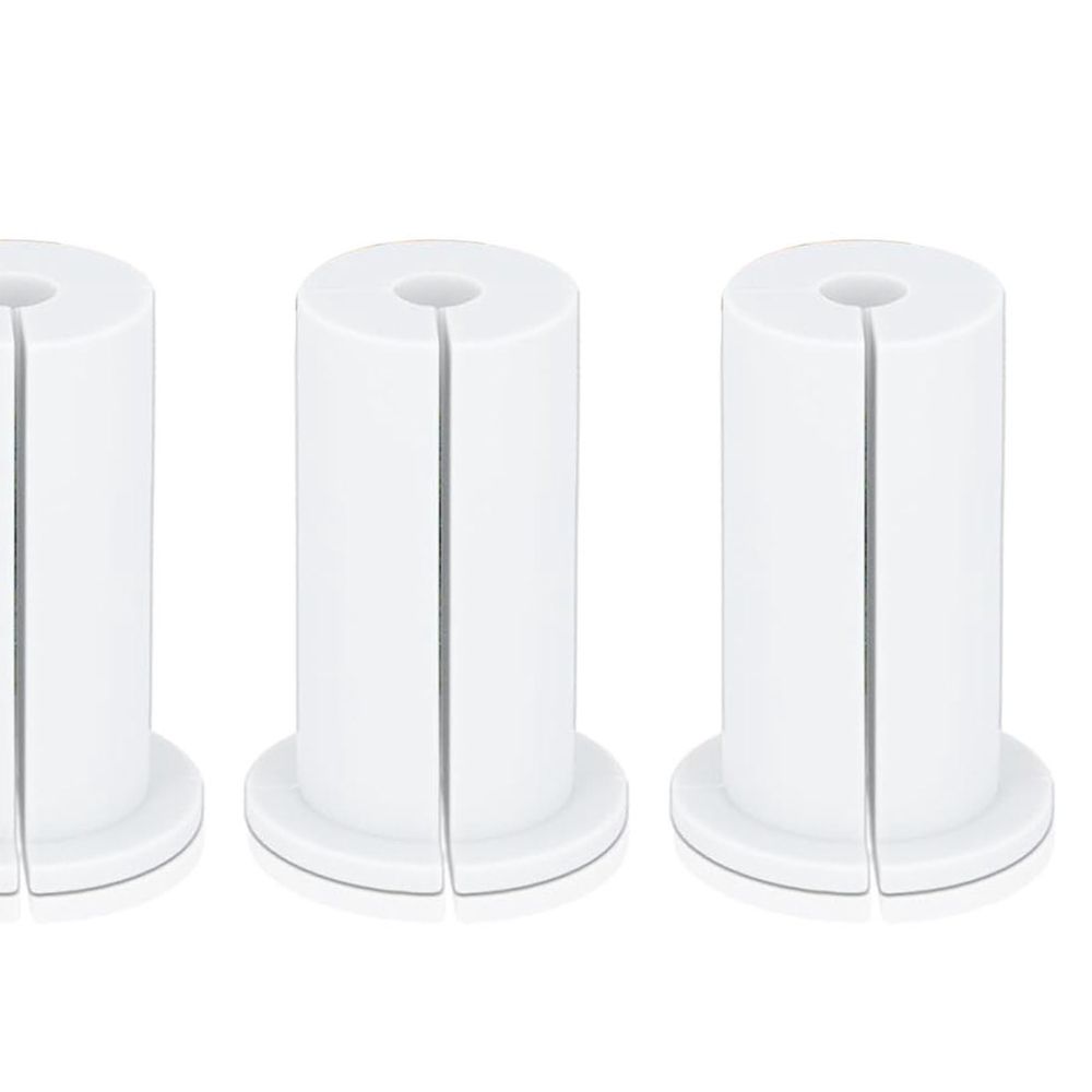 4PCS Ethernet Cable Grommet 1 Inch Rubber Cable Wall Pass Through Grommet for Home and Outdoors White