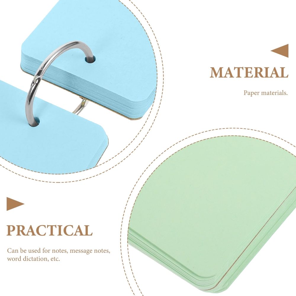 6-Pack Blank Flashcards for Back to School, Notes, Messages, Travel, Study and Memo Card Use