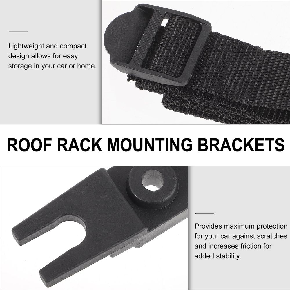4Pcs Roof Box U-Bolt Clamps Rooftop Cargo Carrier Rack Bolts Internal U-Bracket Clips