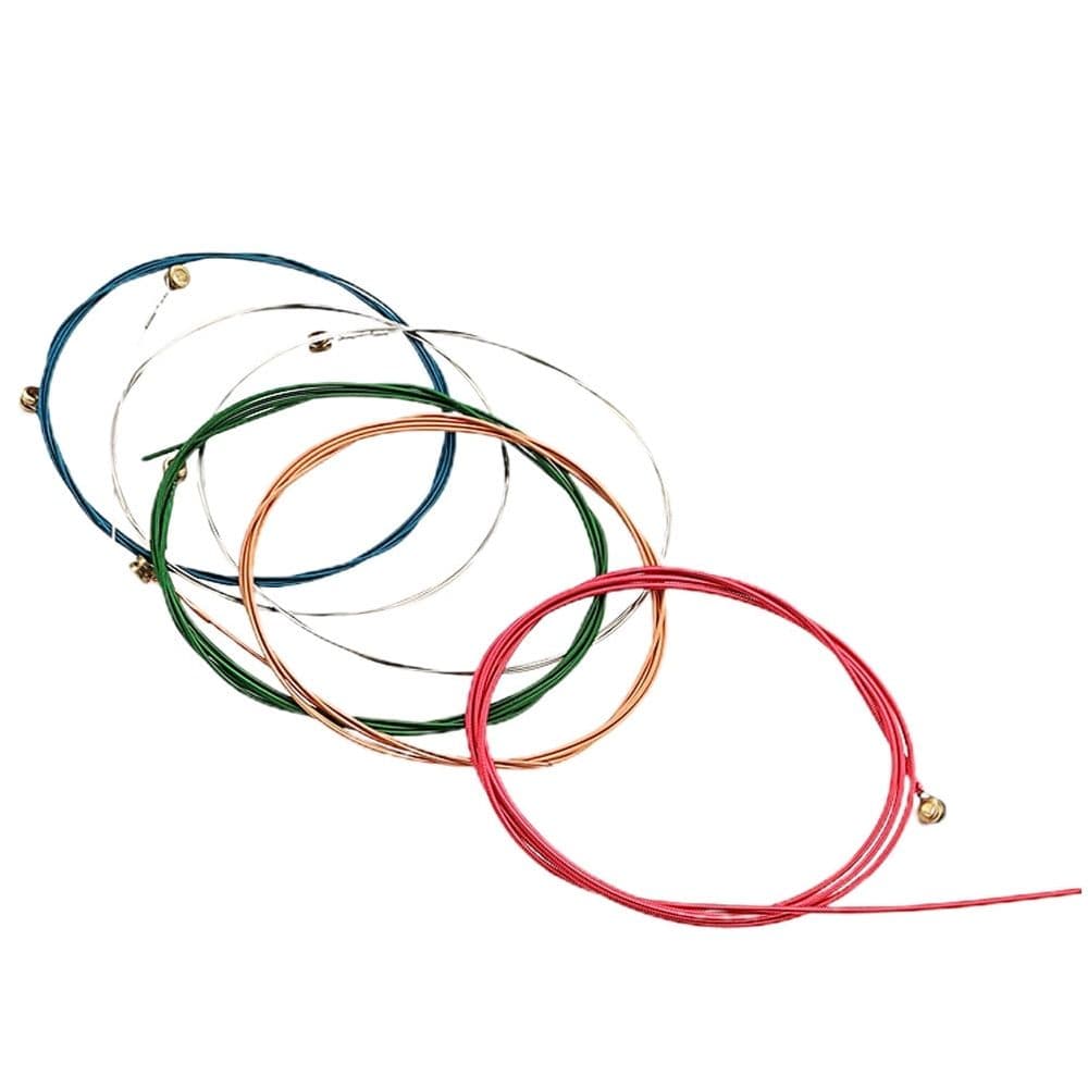 6 Piece Acoustic Guitar Accessory Set Steel Strings Clear Components Assorted Color