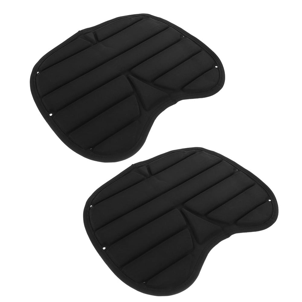 2 Pcs Outdoor Kayak Seat Kayak Cushion 38.00X30.00X1.00CM Black