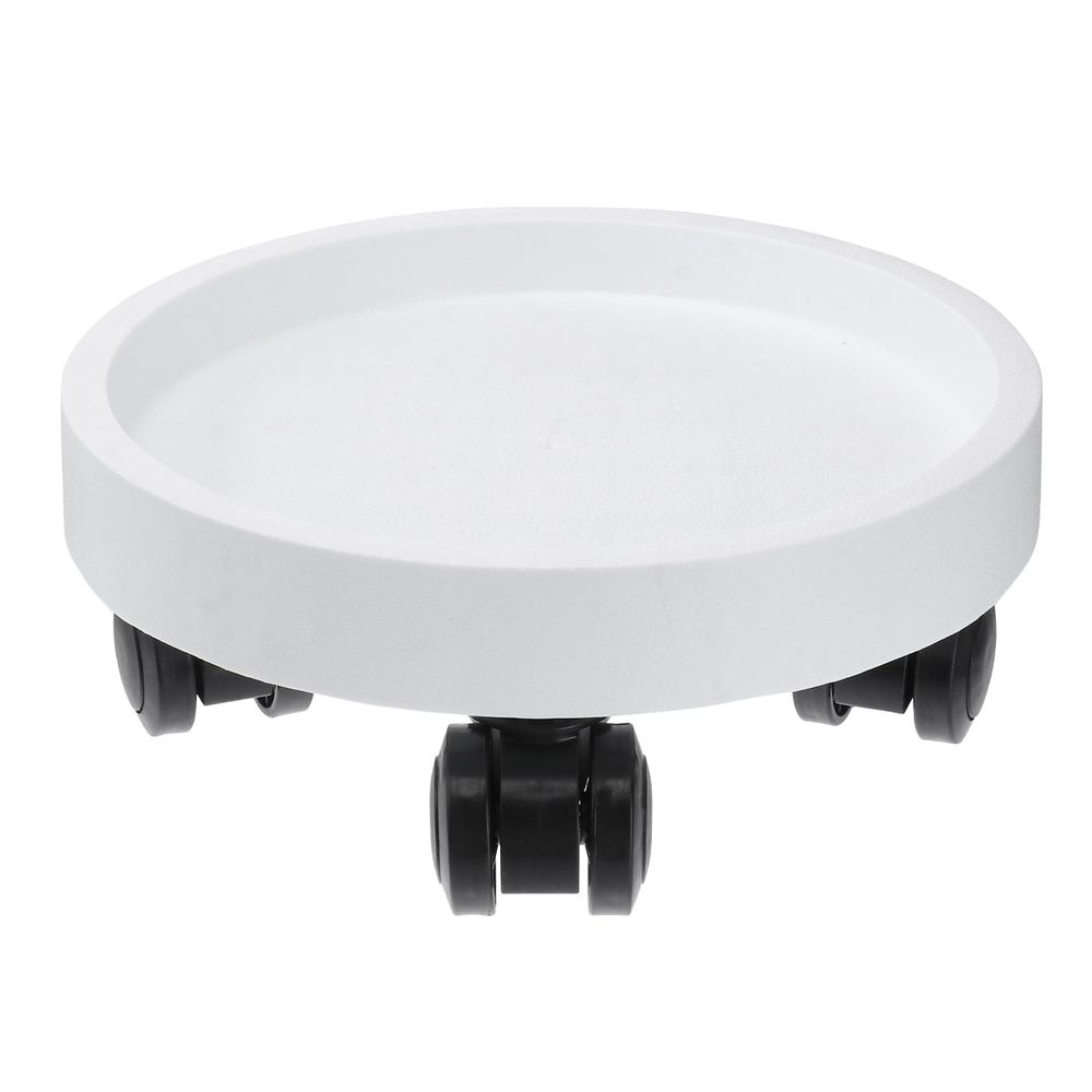 1Pc White Plant Pot Tray Flowerpot Base Plate with Thick Resin Material for Indoor Gardening