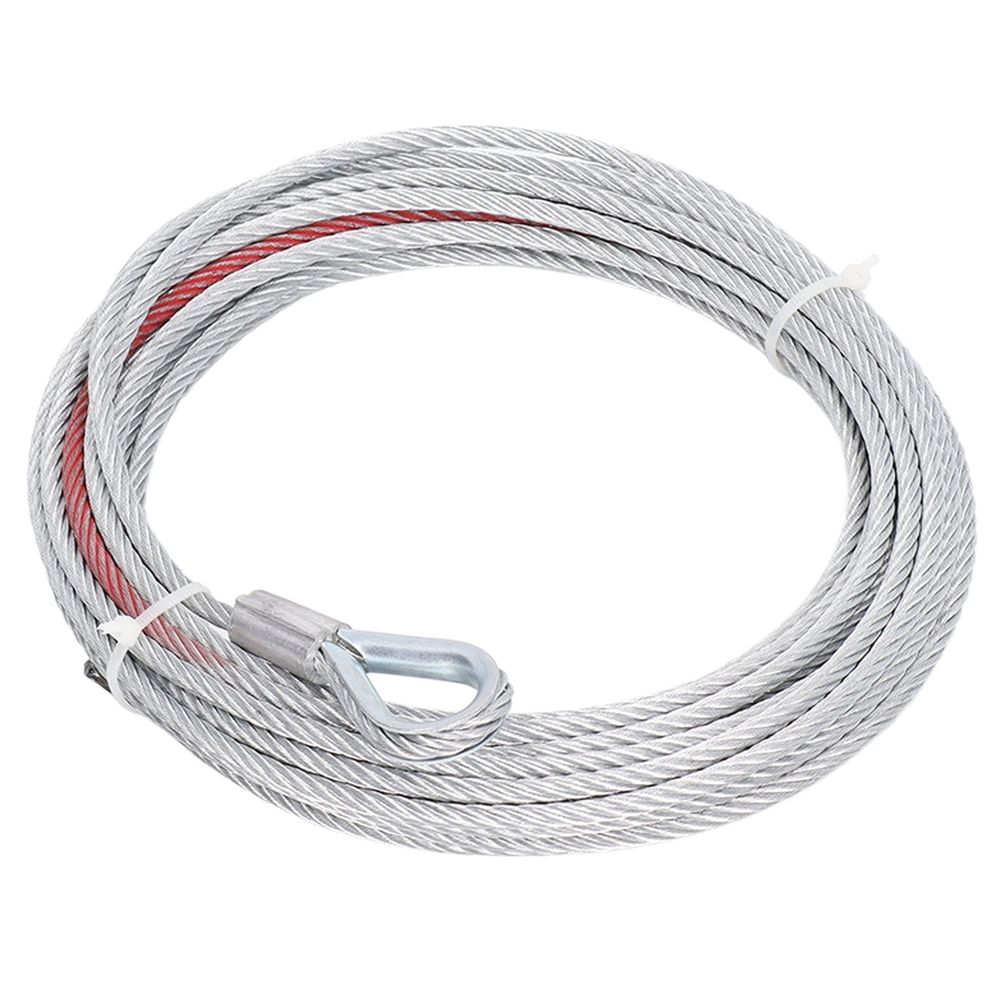 Winch Cable Wire Towing Winch Cable, Stainless Steel Cable 4500LBS for Trailers Winches