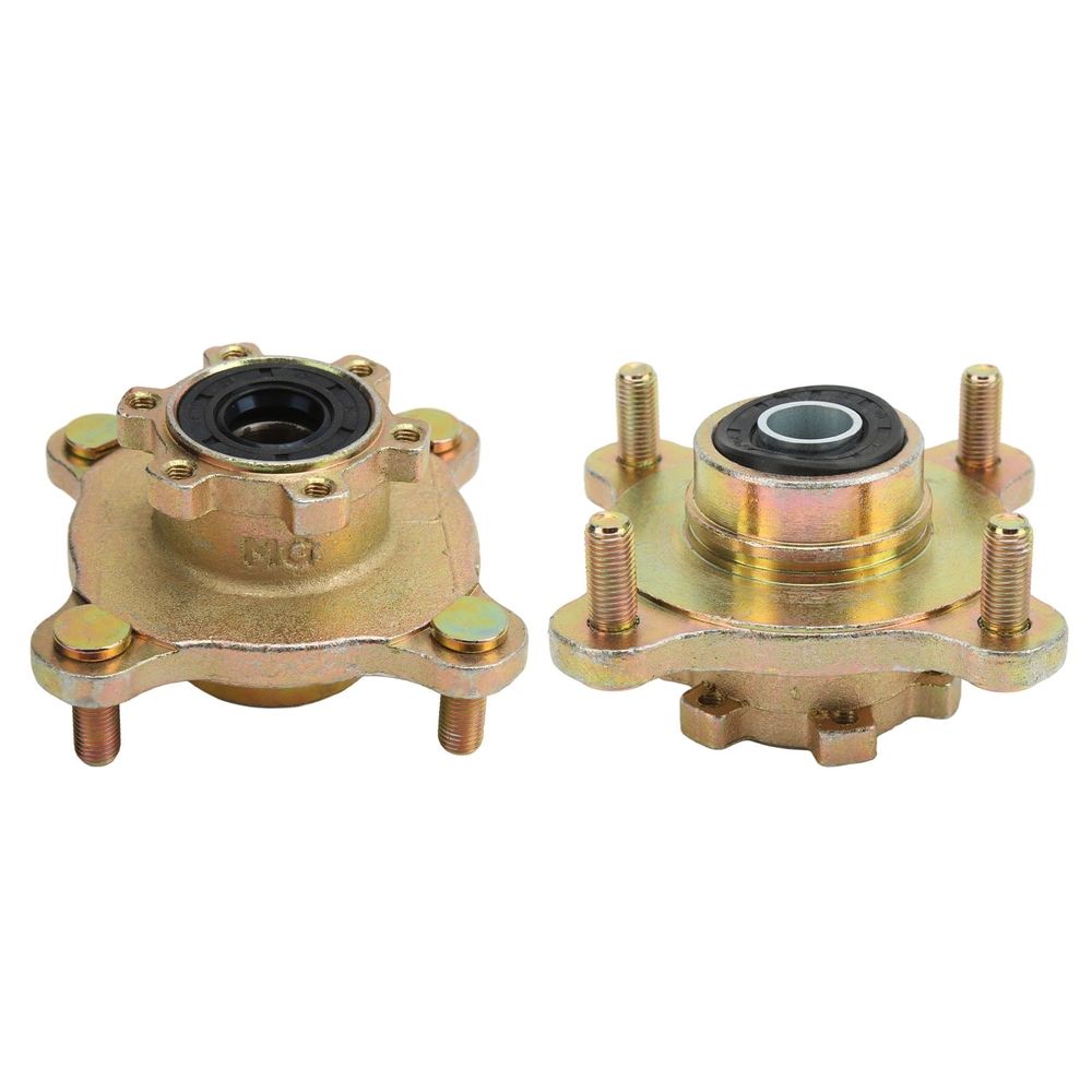 Front Disc Brake Wheel Hub Front Disc Wheel Rim Hub, Steel Alloy 4 Stud Brake Wheel Rim Hub for Go Kart