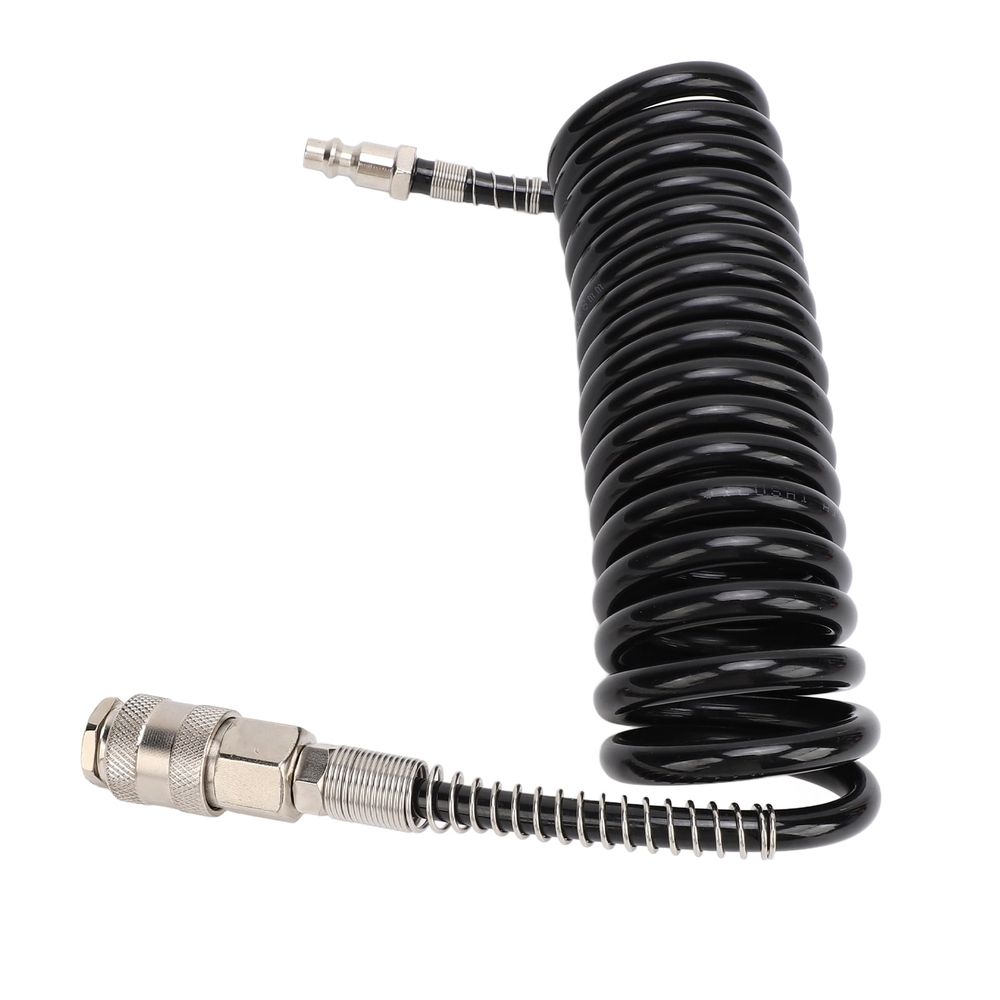 Coiled Air Hose Air Hose, 3 Meters Lightweight Air Hose Abrasion Proof for Dust Blowing Tool