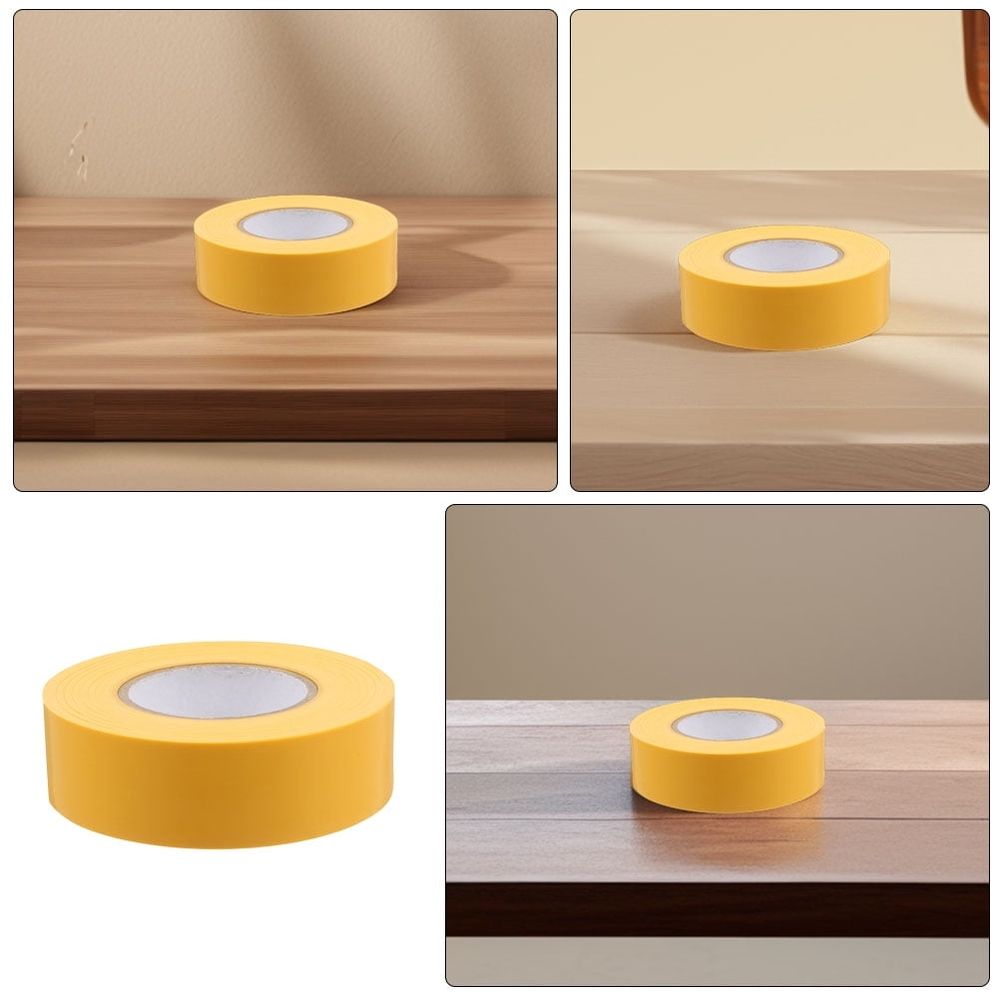 2Pcs Multi Functional Yellow PVC Marking Tape Non Adhesive for Decor