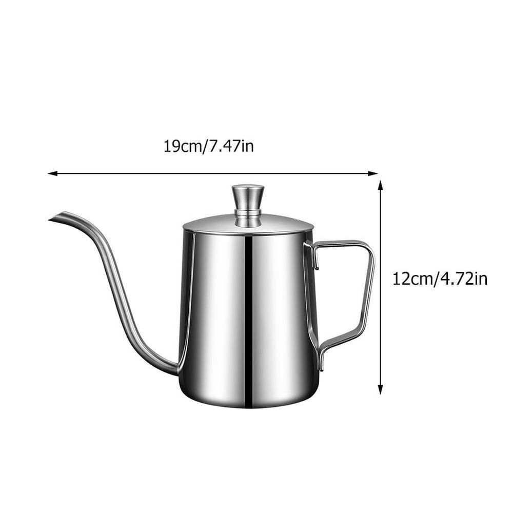 1Pc Plated Silver Stainless Steel Coffee Pot Useful Kettle for Home Supply
