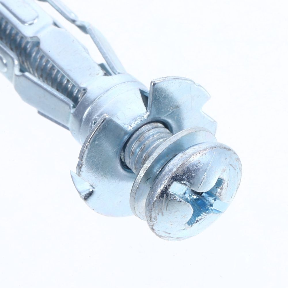 5Pcs Durable Carbon Steel Hollow Door Anchors for Drywall and Plaster with Easy Installation
