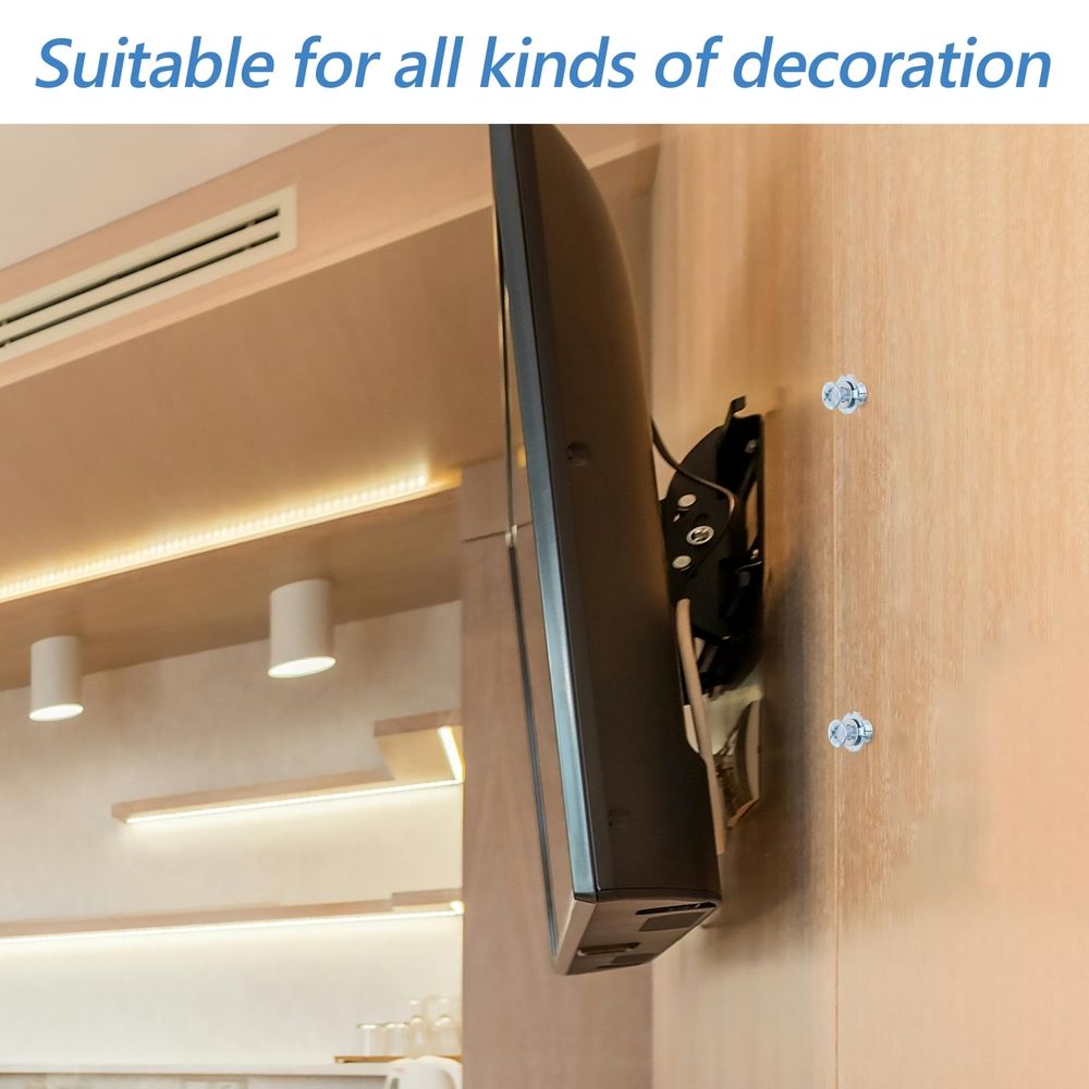 5Pcs Durable Carbon Steel Hollow Door Anchors for Drywall and Plaster with Easy Installation