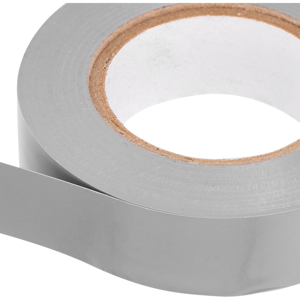 6 Rolls Colored Electrical Tape Assortment PVC Grey for Indoor and Outdoor Applications