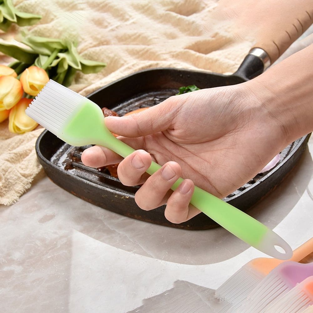 8-Piece Silicone Oil Brush Set for Kitchen Baking, Barbecue, Grill - Cooking Gadget Tools