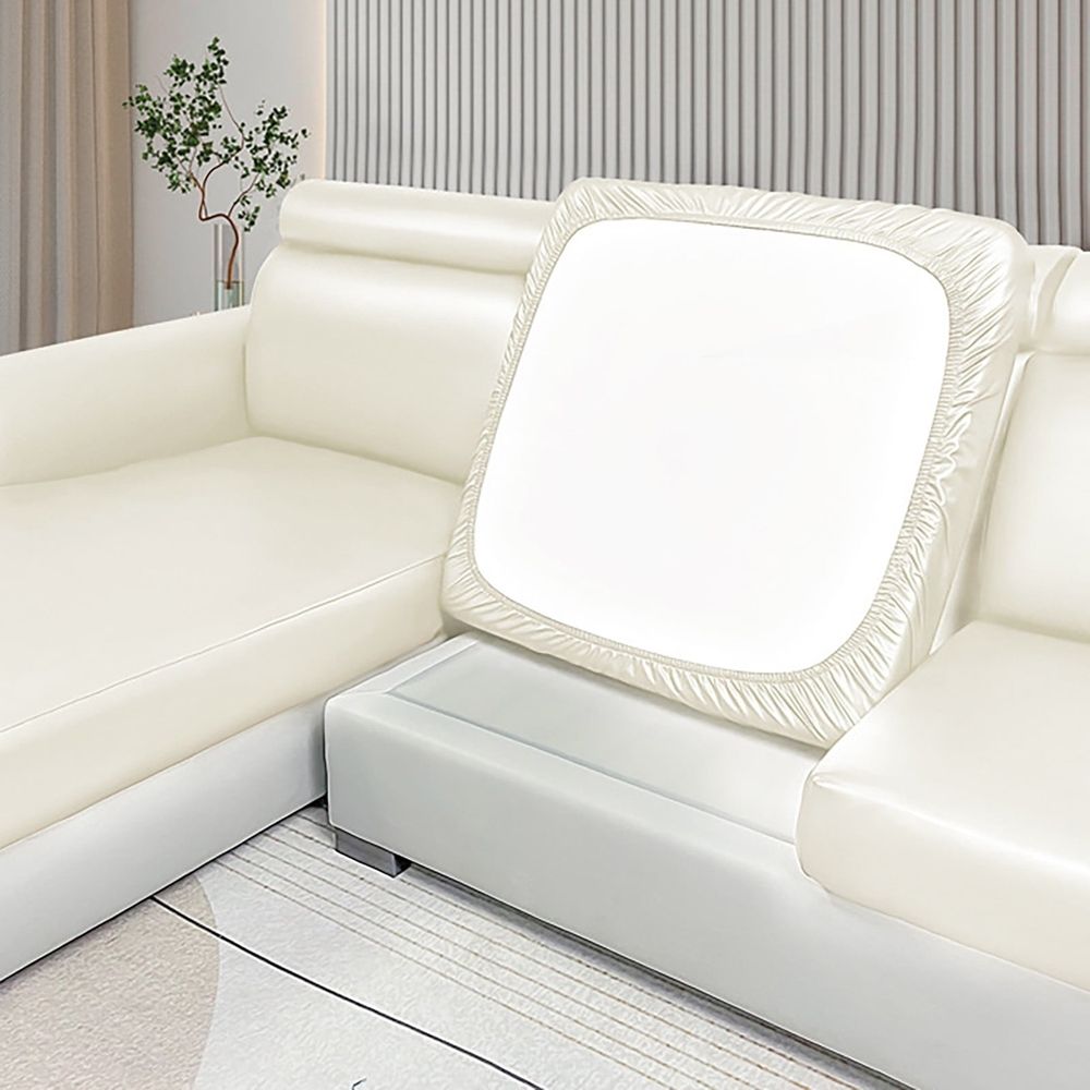 Single Sofa Set*1 Piece Pu Leather Couch Cushion Slipcover Stretch Couch Covers Slipcovers Sets Furniture Protector