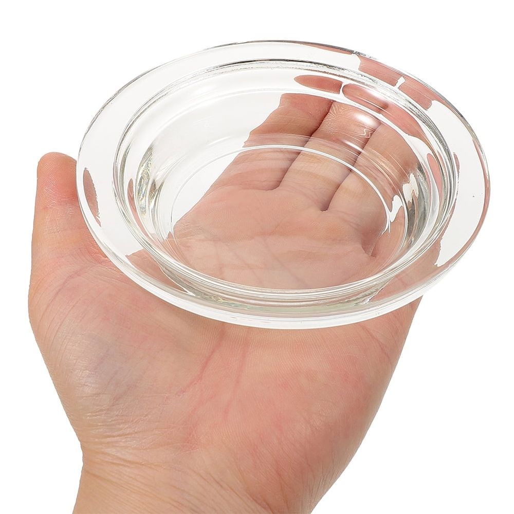 Clear Glass Dish for Wax Melt Warmers Aromatherapy Melting Tray Reusable Fragrance Heater Plate for Essential Oils and Wax Tarts