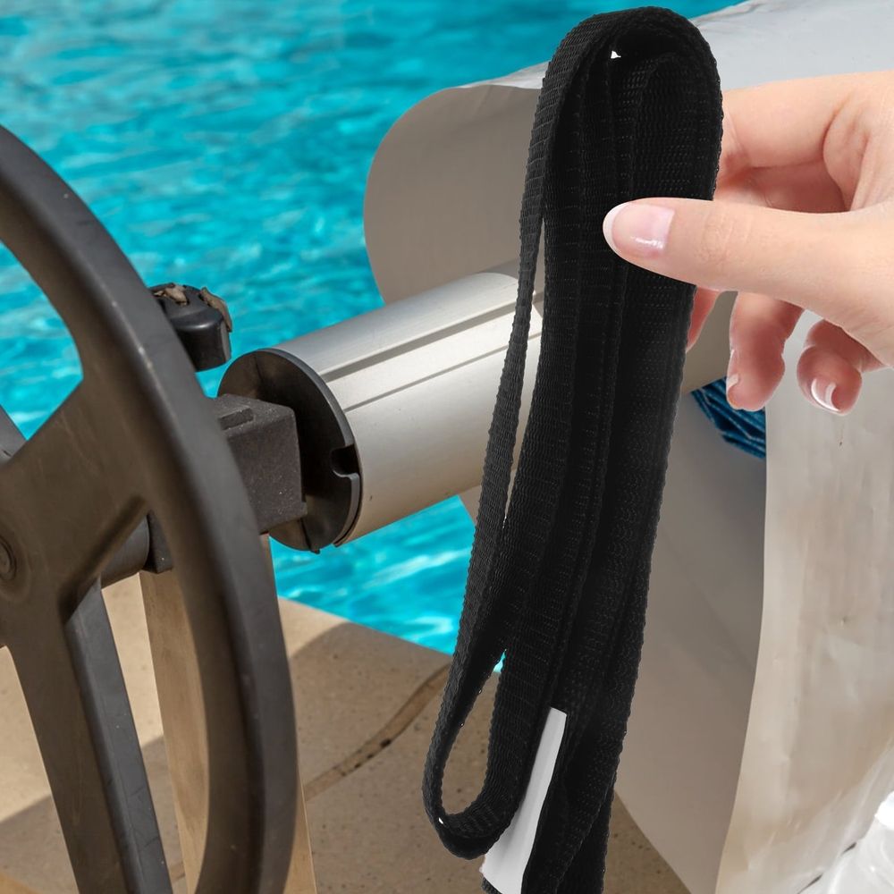 Bubble Pool Cover Strap Set Pool Reel Strap 7X4.3CM