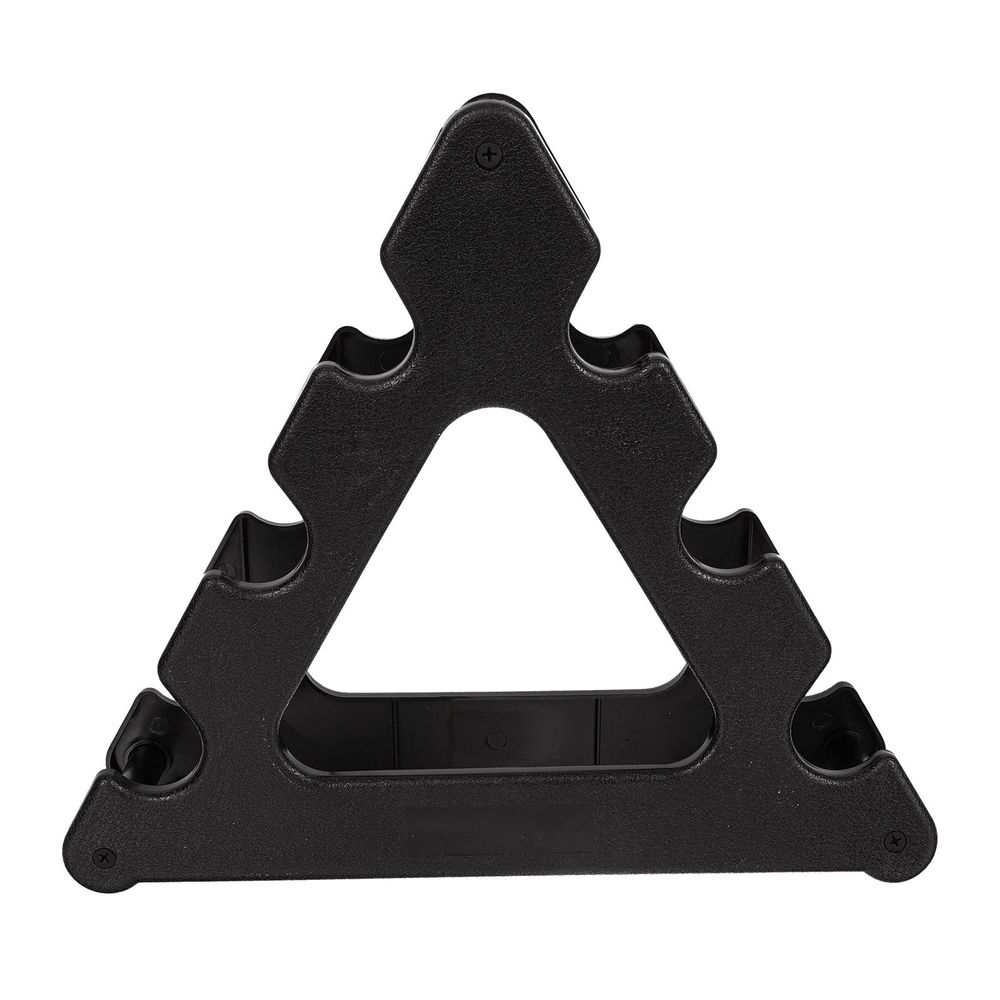 Black Plastic Dumbbell Rack for Storage Simple Design Wear Resistant 10.5x8.3x12.6 inches