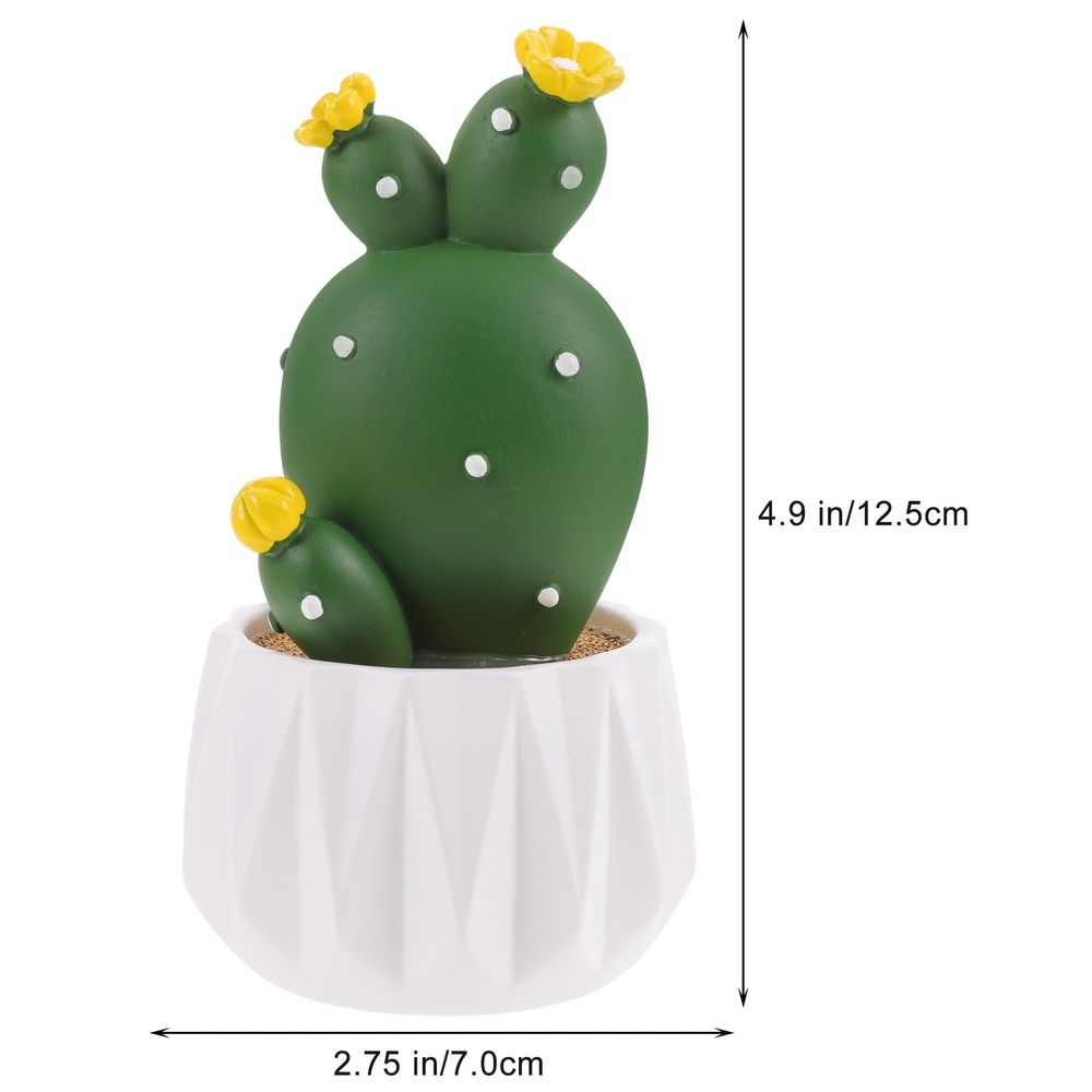 Resin Cactus Decor Multi-Color Lifelike Artificial Plant for Home