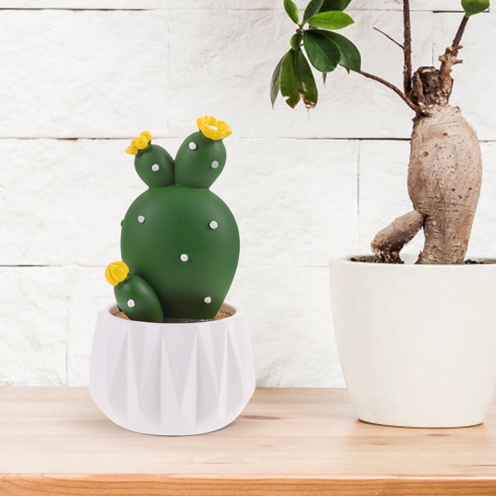 Resin Cactus Decor Multi-Color Lifelike Artificial Plant for Home