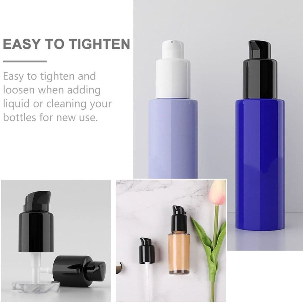 Durable Lotion Pump, Black, Plastic, Soap Dispenser, Viscous Products, 6Pcs