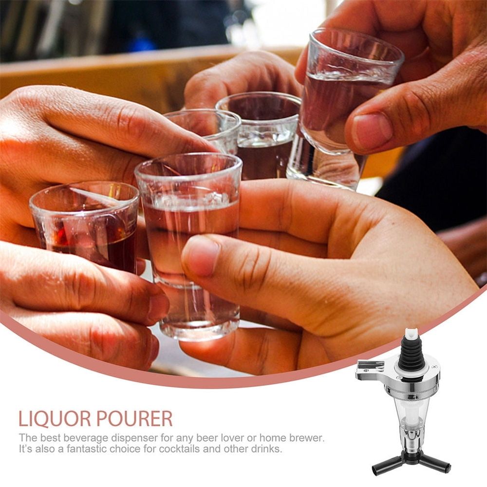 Plastic Silicone Stainless Steel Drink Dispenser for Mason Jar Cocktail Lover