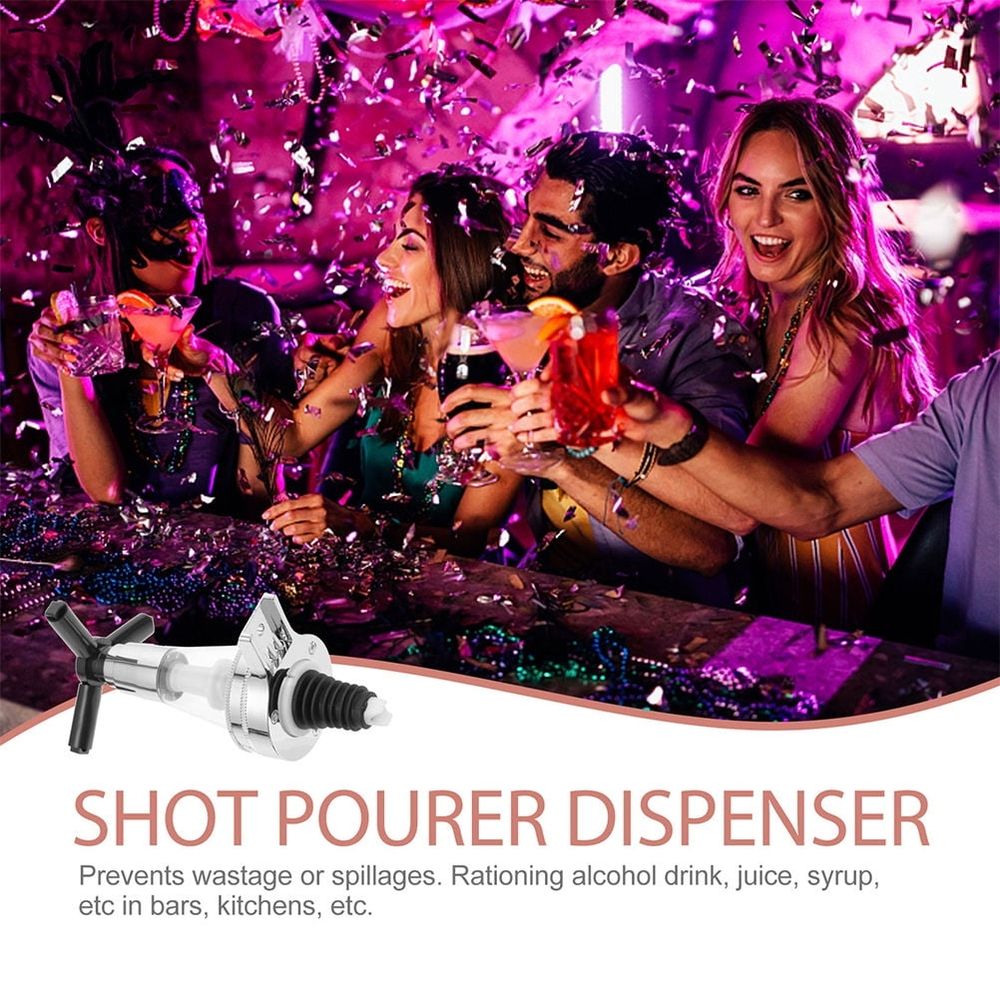 Plastic Silicone Stainless Steel Drink Dispenser for Mason Jar Cocktail Lover