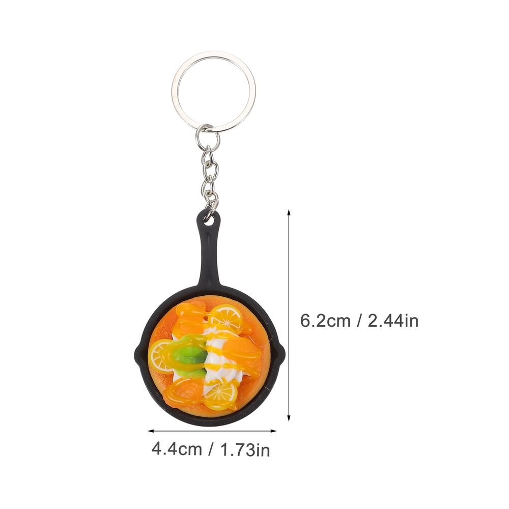 2-Pack Keychain Pendant Set for Keys, Decorative Hanging Accessories, Random Style, PVC and Alloy, Assorted Colors
