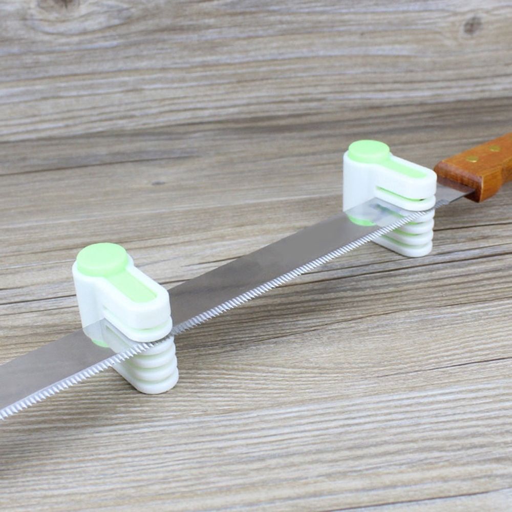 Cake Slicer Green 4Pcs Adjustable Baking Utensil Fixator Tool