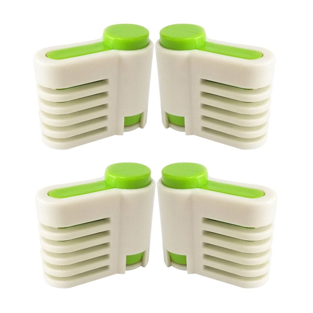 Cake Slicer Green 4Pcs Adjustable Baking Utensil Fixator Tool