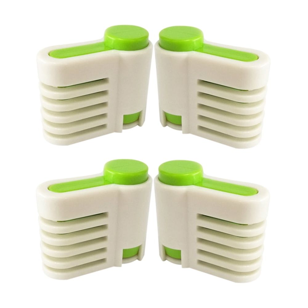 Cake Slicer Green 4Pcs Adjustable Baking Utensil Fixator Tool
