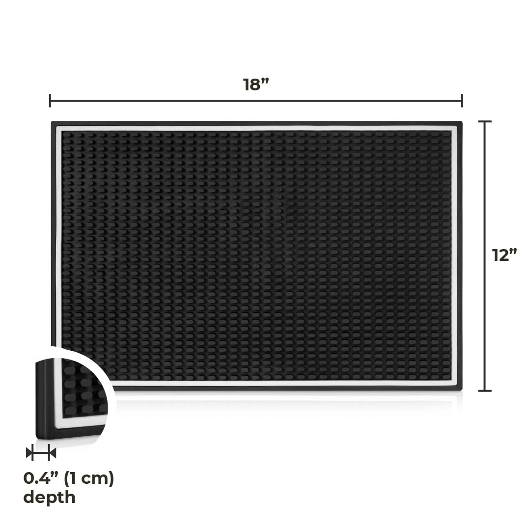 Bar Mat Modern And Durable- Service Bar Mat For Spills, Ideal For Coffee, Bars, Restaurants And Counter Top-dish Drying Mat