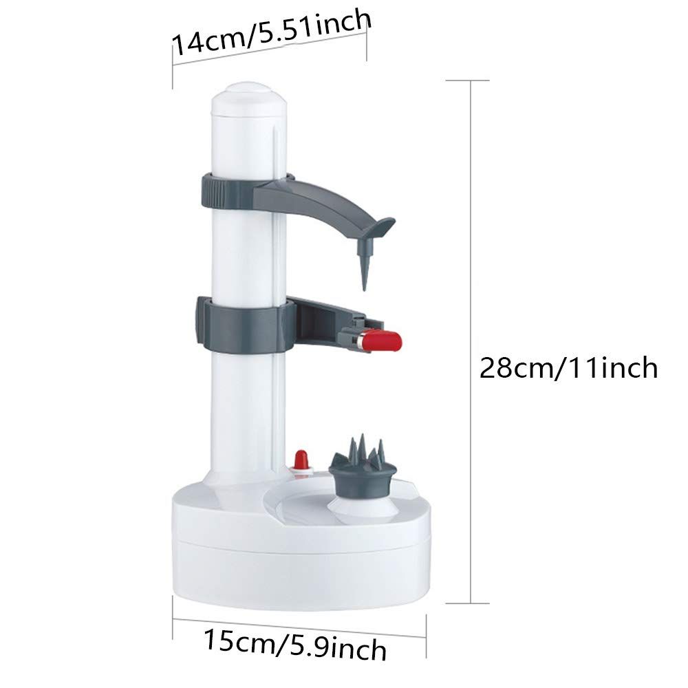Electric Rotato Peeler， Multifunctional Electric Automatic Peeler Stainless Steel Fruit and Vegetable Peeler Machine for Apple