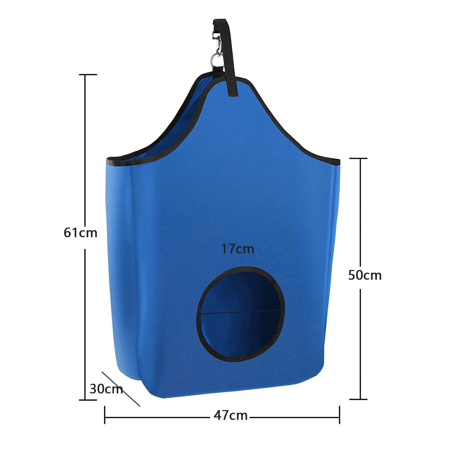 Stable bag Premium Durable Horse Hay Bag Slow Feed Hay Bag Waterproof Large Capacity Horse Tote - Blue