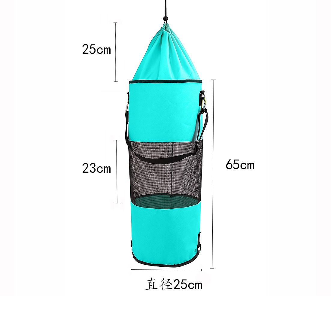Reusable Boat Mesh Trash Bag, Portable Outdoor Boat Trash Can, Pontoon Boat Accessories, Sundries Storage Bag for Fishing, Kayak