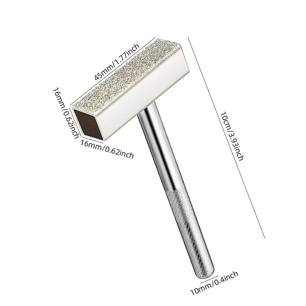 3 Pieces Grinding Wheel Dresser Tool Diamond Grinding Wheel Stone Dresser with Flat Diamond Coated Surface for Grinding