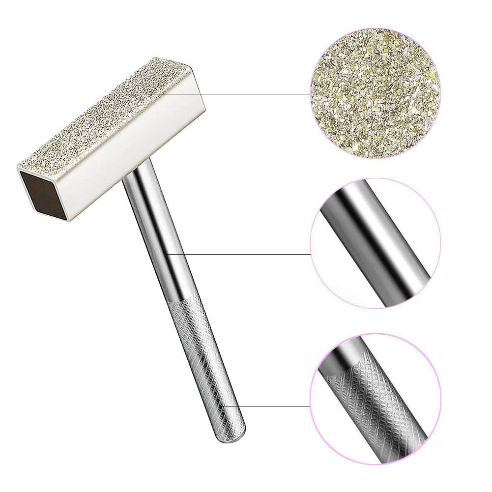 3 Pieces Grinding Wheel Dresser Tool Diamond Grinding Wheel Stone Dresser with Flat Diamond Coated Surface for Grinding