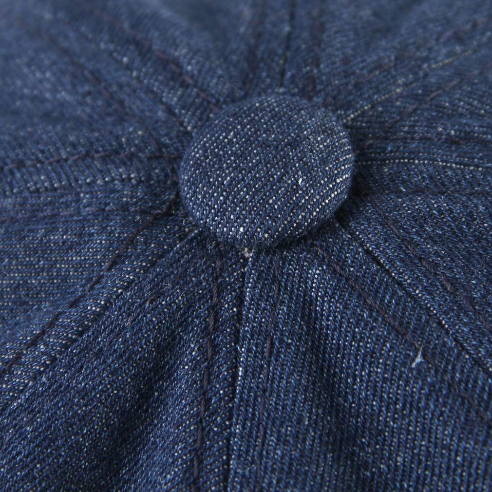 Women Denim Visor Hat Classic-Soft Fit Beret Cap Dark Blue for your next vacation to romantic or just a regular day