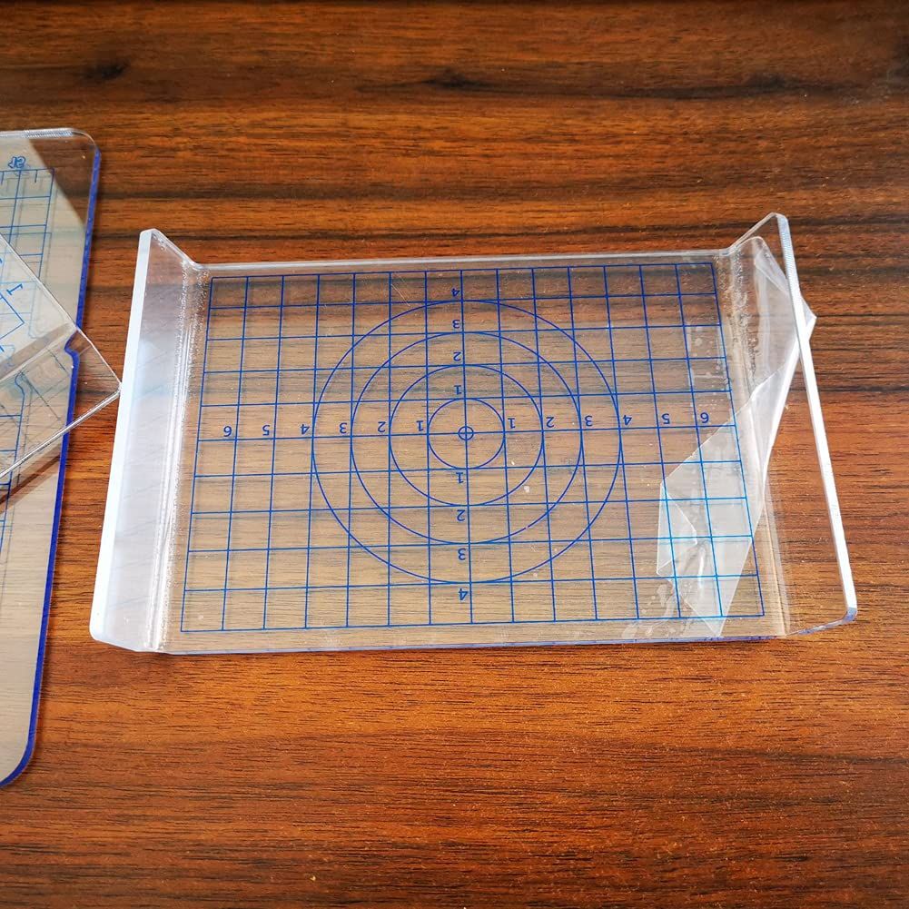 1PC Acrylic Sheet Backing Board with Grid Clay Pottery Craft Tool for Shaping and Sculpting Handmade DIY Tool Accessories
