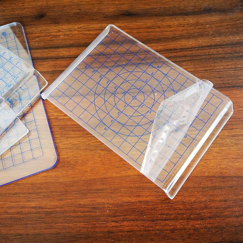 1PC Acrylic Sheet Backing Board with Grid Clay Pottery Craft Tool for Shaping and Sculpting Handmade DIY Tool Accessories