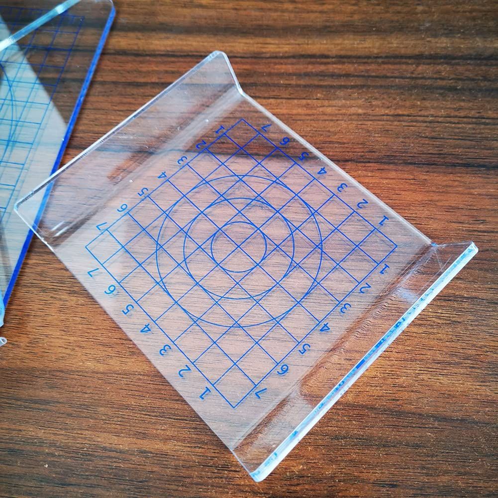 1PC Acrylic Sheet Backing Board with Grid Clay Pottery Craft Tool for Shaping and Sculpting Handmade DIY Tool Accessories