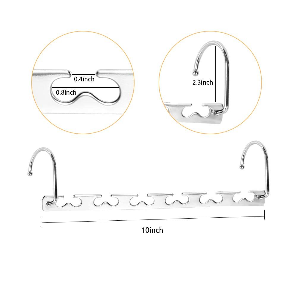 6pcs Magic Clothing Sturdy Metal Hangers Wardrobe Closet Organizer Space Saving Hanger Pack of 6 Cascading Hangers