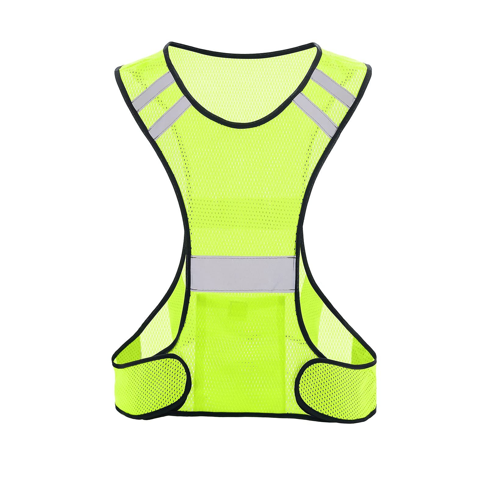 Reflective Running Vest, High Visibility Running Gear with Large Pocket Mesh reflective vest sports（1 pcs）