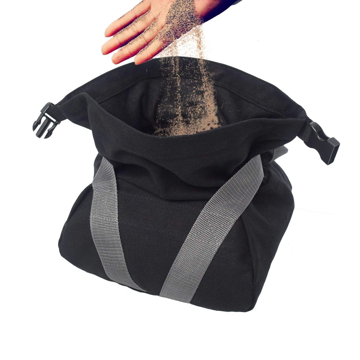 Portable Fitness Sandbag Kettlebell Weightlifting Sand Bag with Handle, Adjustable Gym Travel Indoor Exercise Bodybuilding Tools