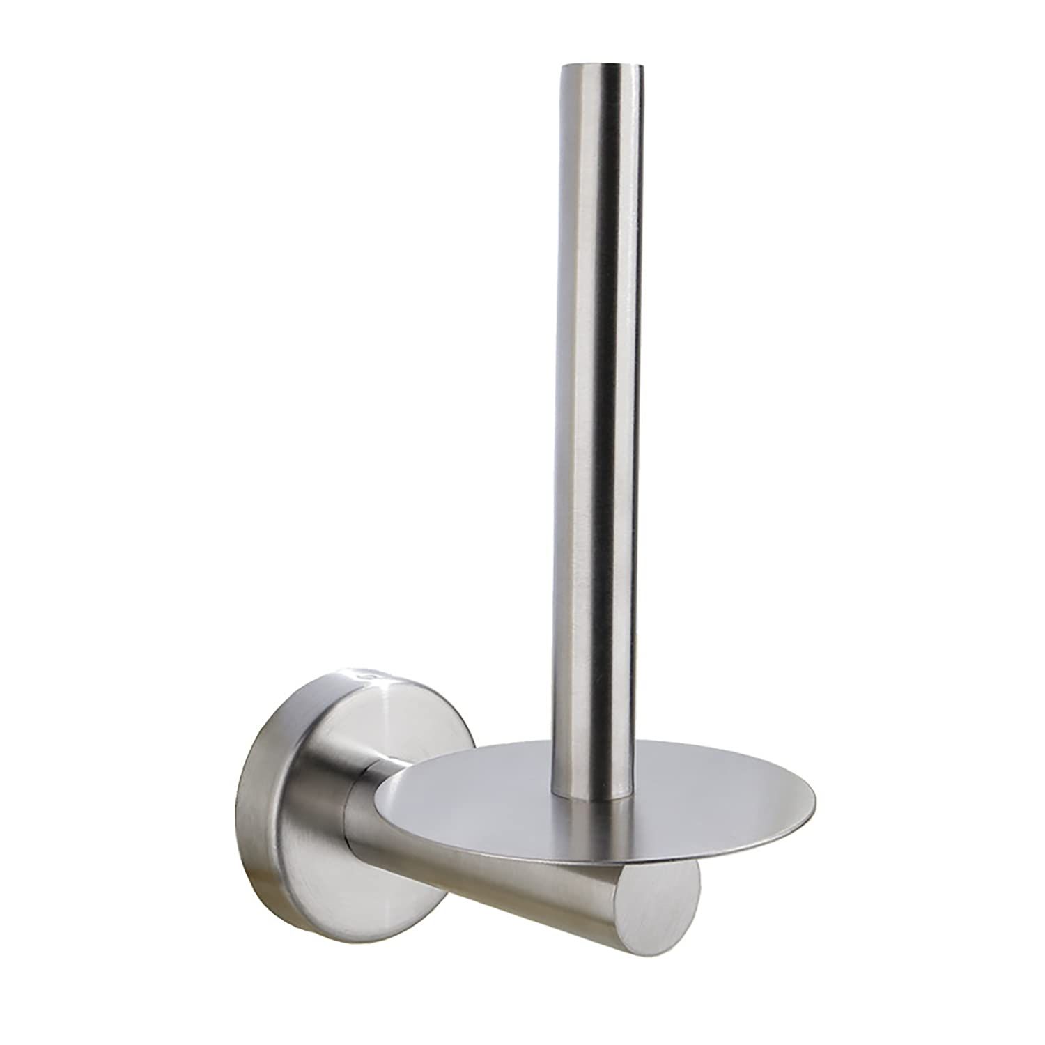 Metal Toilet Paper Holder Stand Toilet Tissue Wall Mount/Self Adhesive Toilet Paper Roll Dispenser for Bathroom/Powder Room