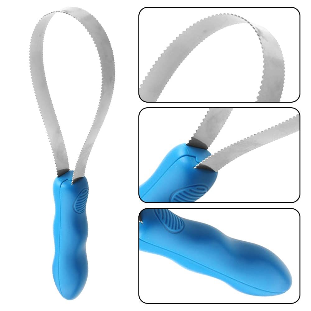 Dual-Sided Shedding Blade Shedding Blade Horse Hair Brush Horse Shedding Tool Dog Grooming Tool with Soft Touch Grip Handle