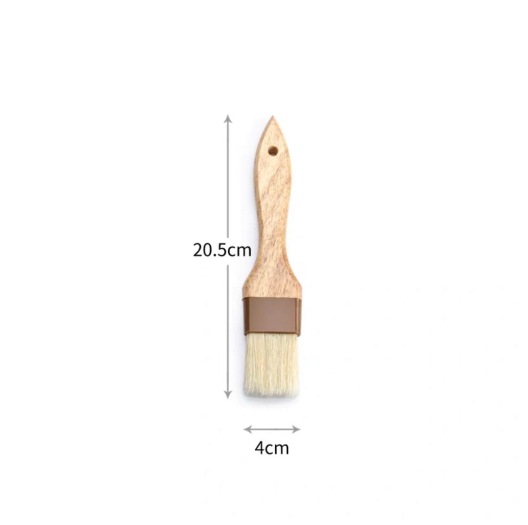 Pastry Brushes for Baking Basting Brush with Boar Bristles and Beech Hardwood Handles Culinary Oil Brush (1.57 inch)