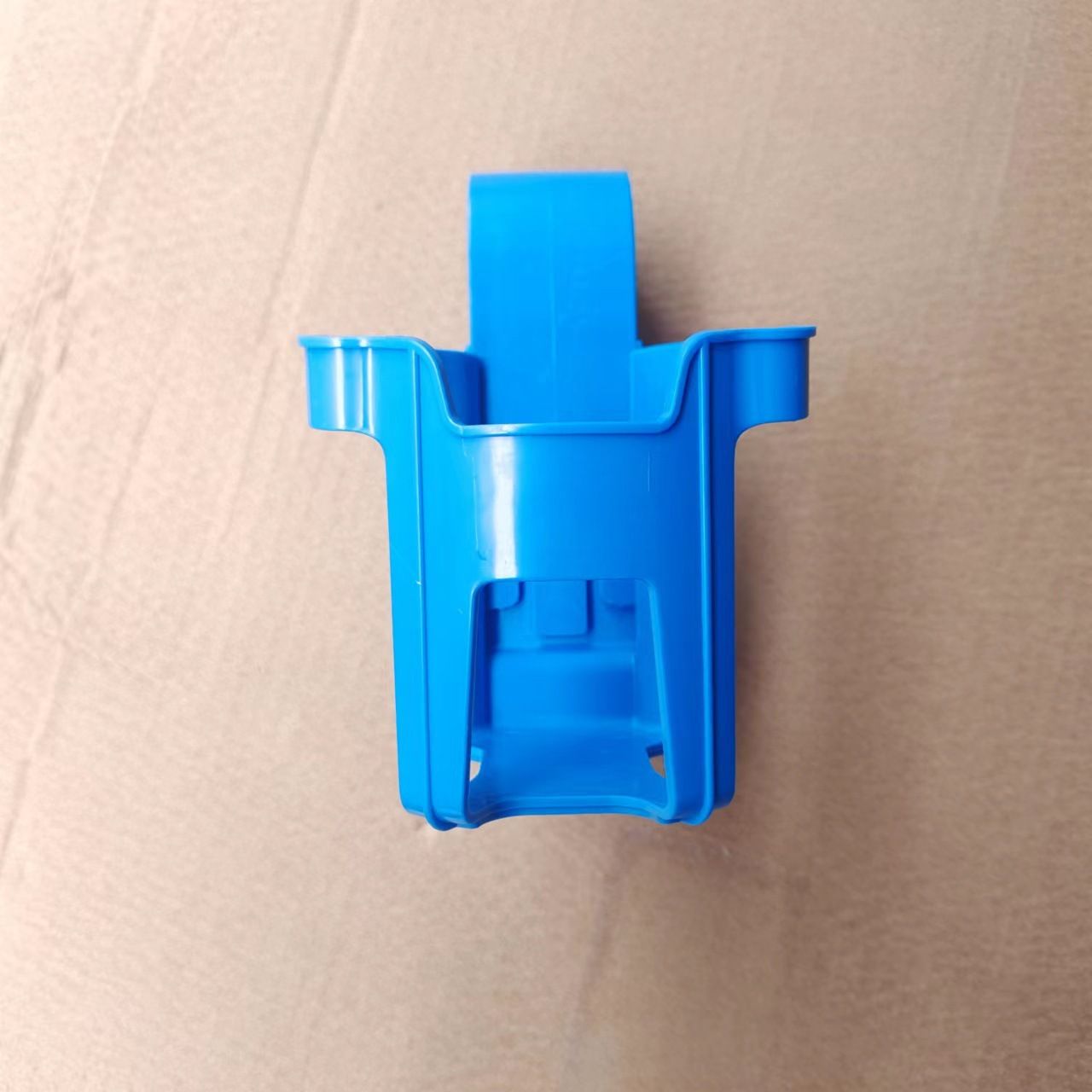 Poolside Cup Holder for Above Ground Pools Pool Cup Holder for Drinks Oval Top, Pool Drink Holder Fits Less Round Top Bar (Blue)