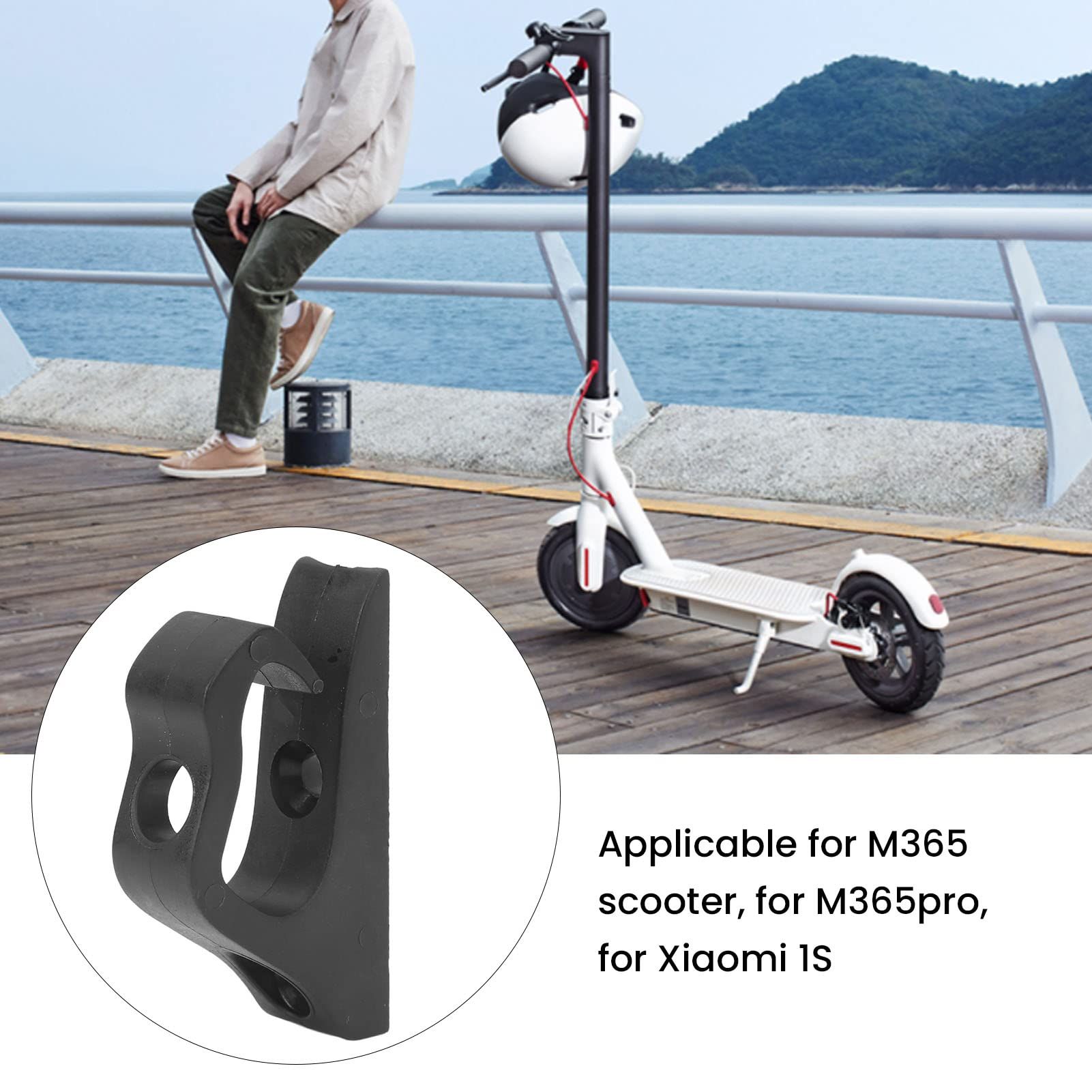 Strong load-bearing capacity, black high-density electric scooter front hook waterproof nylon, suitable for outdoor riding