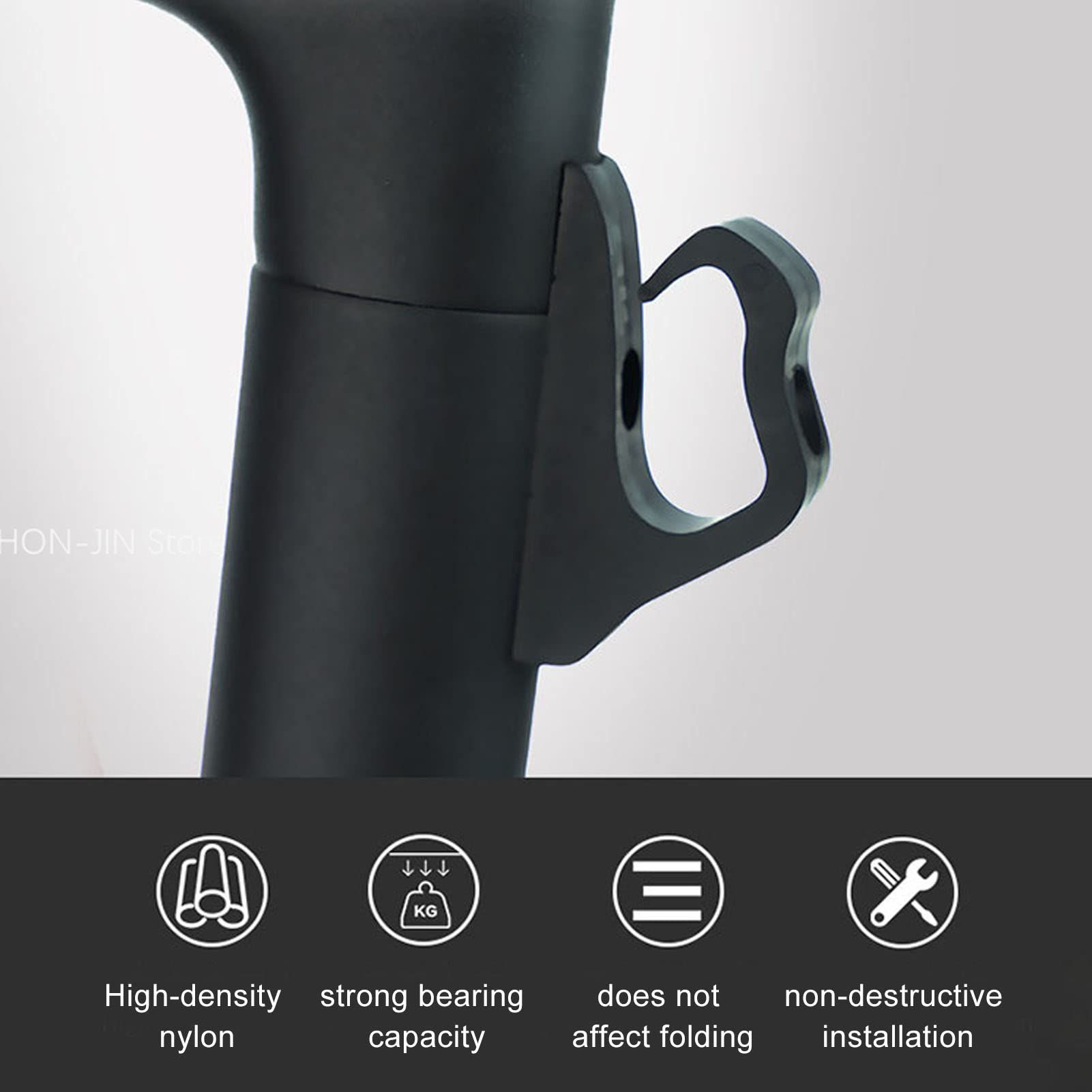 Strong load-bearing capacity, black high-density electric scooter front hook waterproof nylon, suitable for outdoor riding