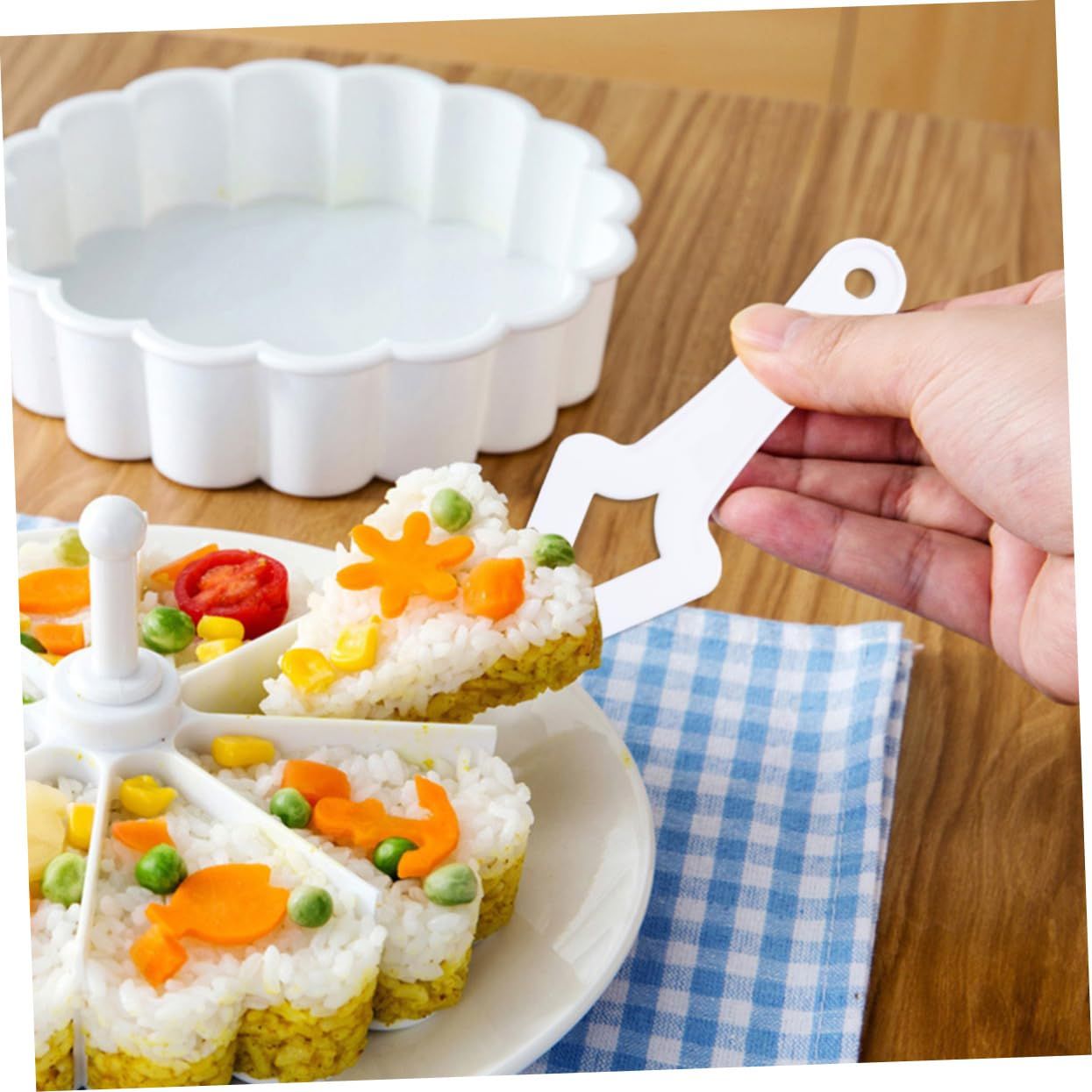 DIY Sushi Tool Japanese Rice Ball Mold Triangle Sushi Mold Kit Sushi Rice Boll Maker Mold Pudding Shot Molds Bento Mol