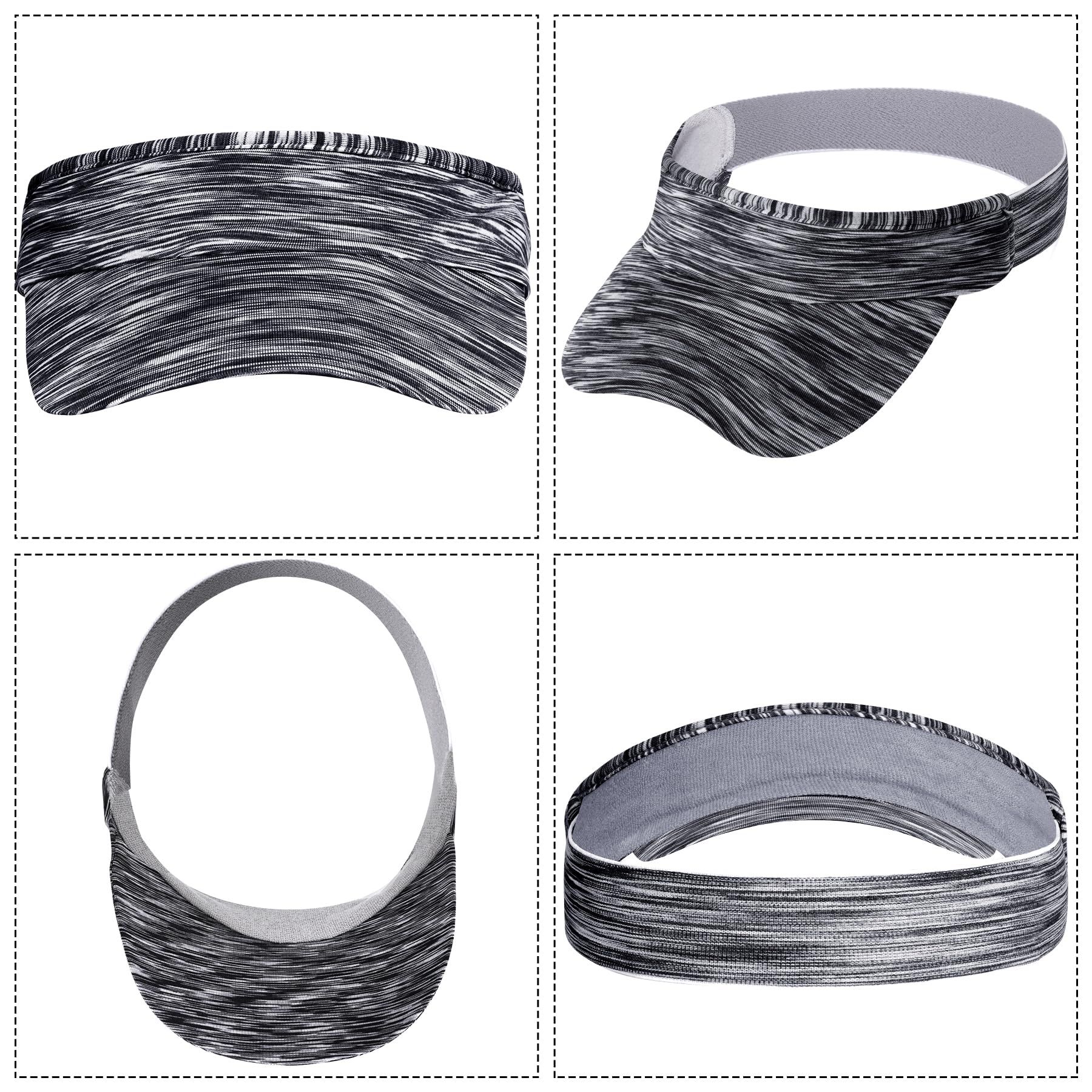 1 Piece of Sun Visor Hat Stretch Headband Visor Sport Wear Athletic Visor Elastic Visor Cap for Women and Men