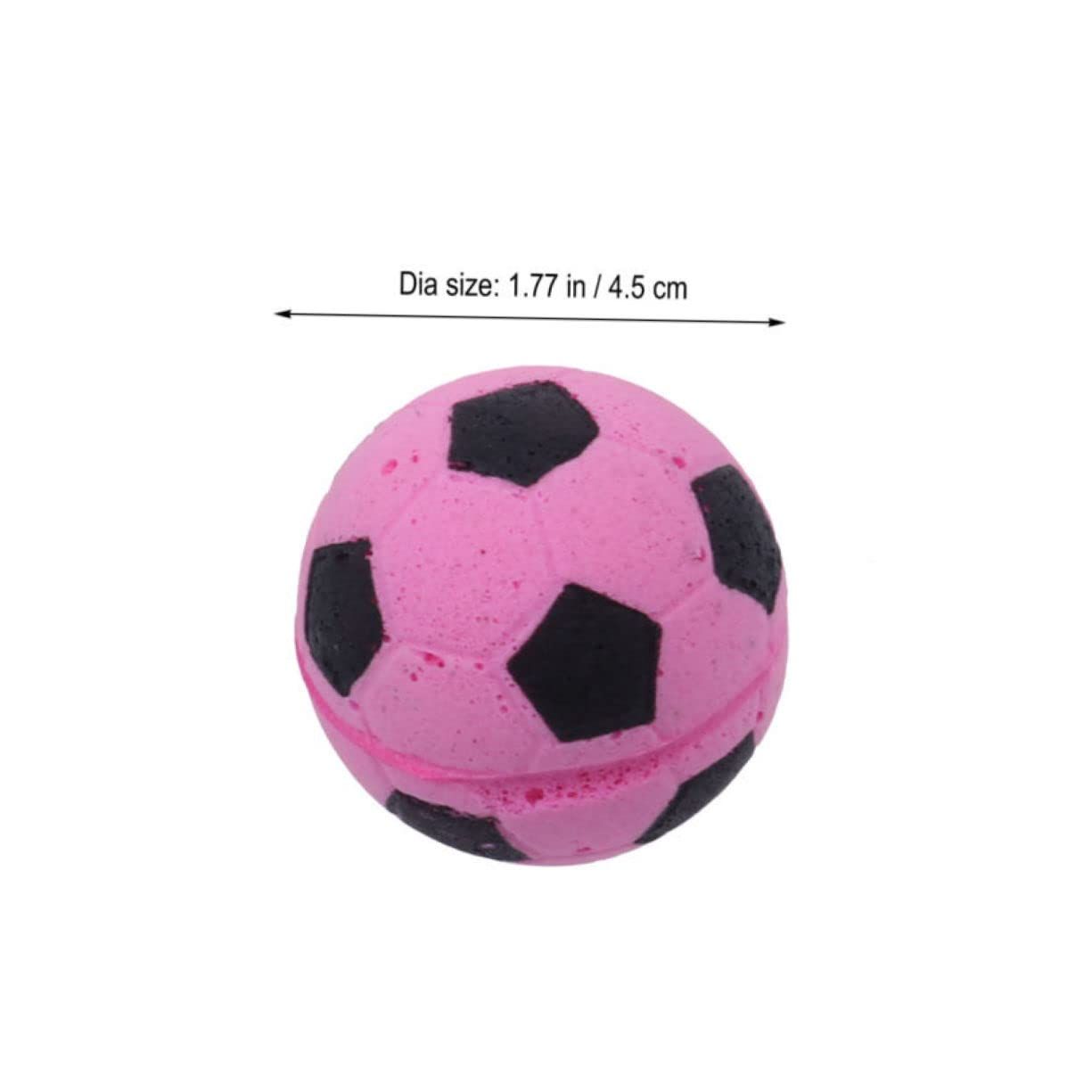 Sponge Soccer Ball Cat Toys - Interactive and Colorful Plush Toy, Fun for Cats and Kittens to Bat and Chase 4- Pack Color random